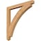 Ekena Millwork Thorton Arts & Crafts Smooth Bracket, Western Red Cedar, 3 1/2"W x 40"D x 40"H BKT04X40X40THR03SWR - alternate 1